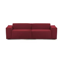 Divano angolare rosso 260x95x70h cm - Argo