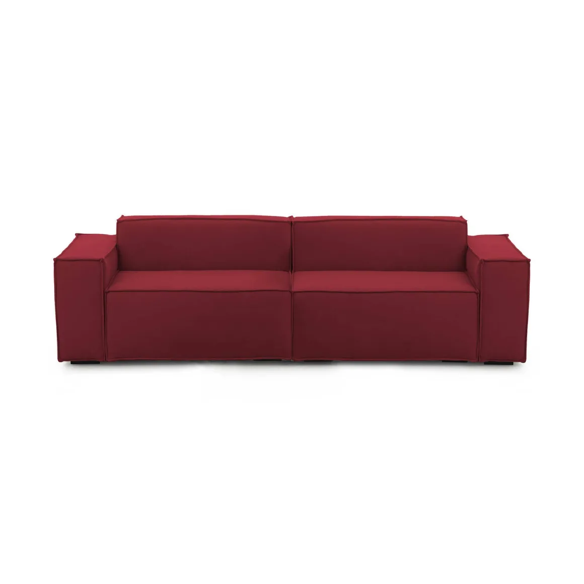 Divano angolare rosso 260x95x70h cm - Argo