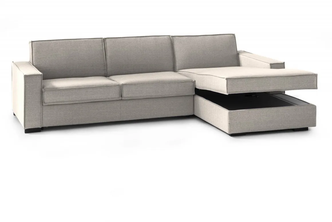 Divano angolare tortora 280x95x90h cm - Ametrino