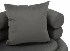 Divani Fissi 2 Posti > Dmora Divano classico grigio e argento 133x68x69h cm - Casier Argento, Grigio