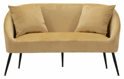 Divano classico marrone e nero 137x69x79h cm - Pittari