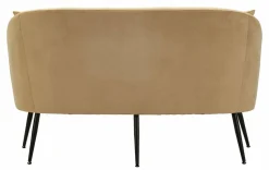 Divano classico marrone e nero 137x69x79h cm - Pittari