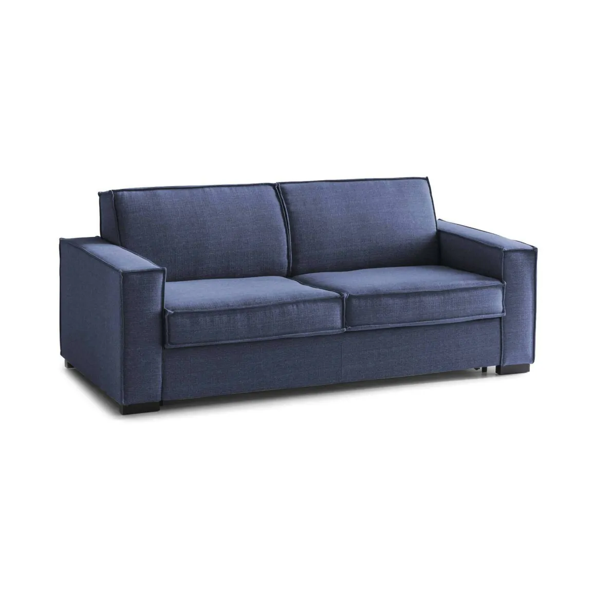 Salotto|Divani Fissi 3 Posti > Dmora Divano con braccioli 200x95x90h cm - Larimar Blu