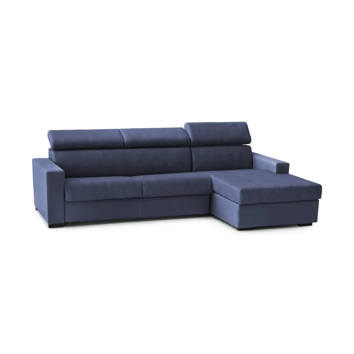 Divano con braccioli blu 280x95x85h cm - Ameno