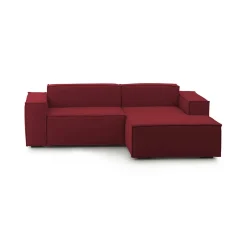Divani Angolari|Divani Fissi Con Penisola > Dmora Divano con braccioli 340x170x70h cm - Atrillo Rosso
