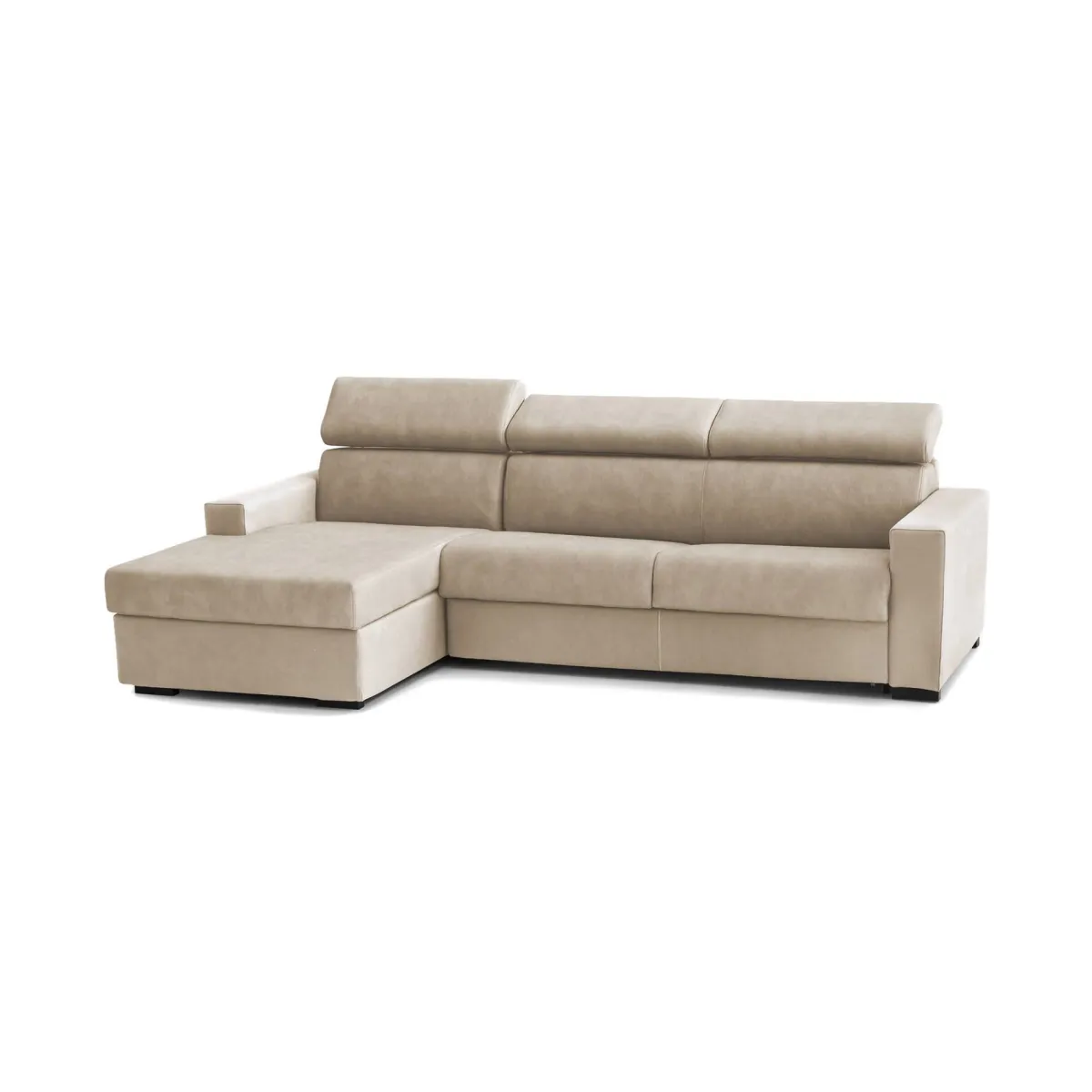 Divani Angolari|Divani Fissi Con Penisola > Dmora Divano con penisola 280x95x85h cm - Akela Beige