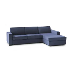 Divano contenitore blu 260x95x90h cm - Assobasso