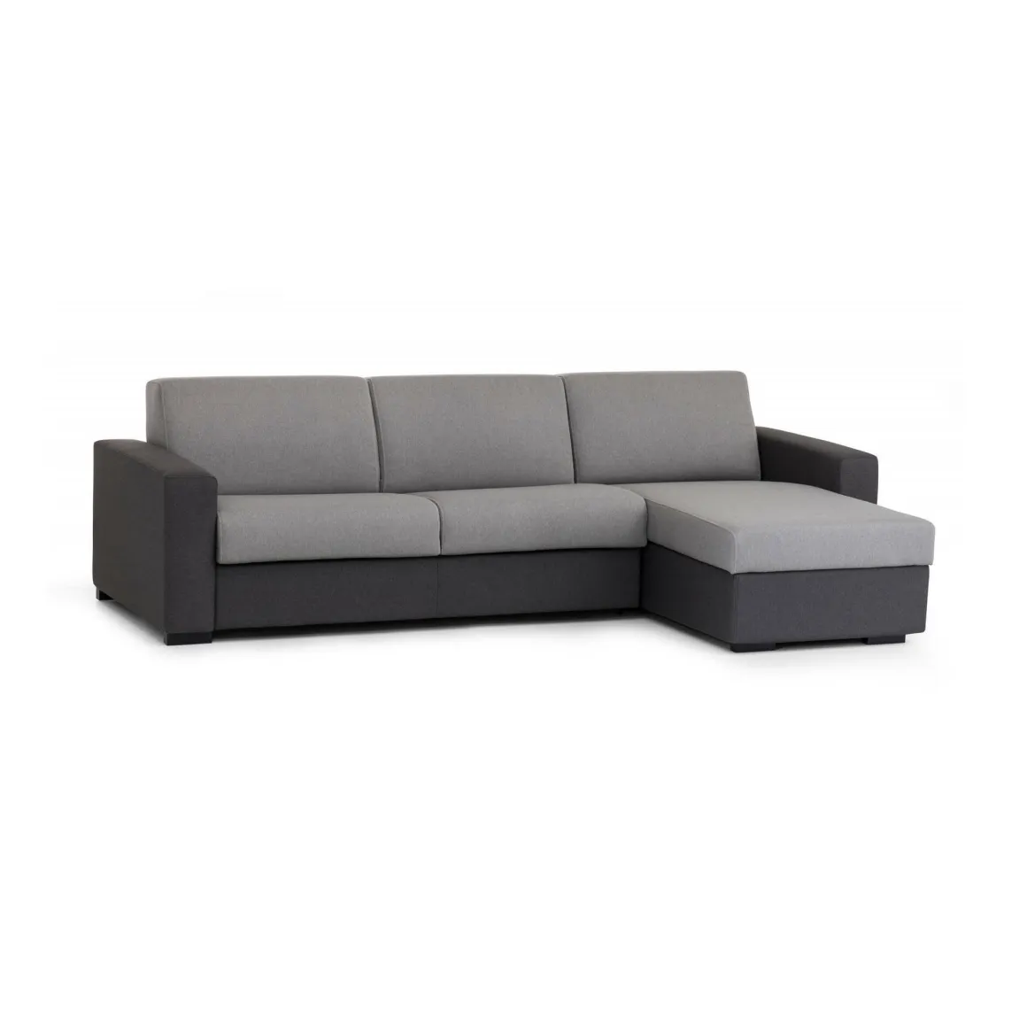 Divano contenitore grigio 260x95x90h cm - Azechiele