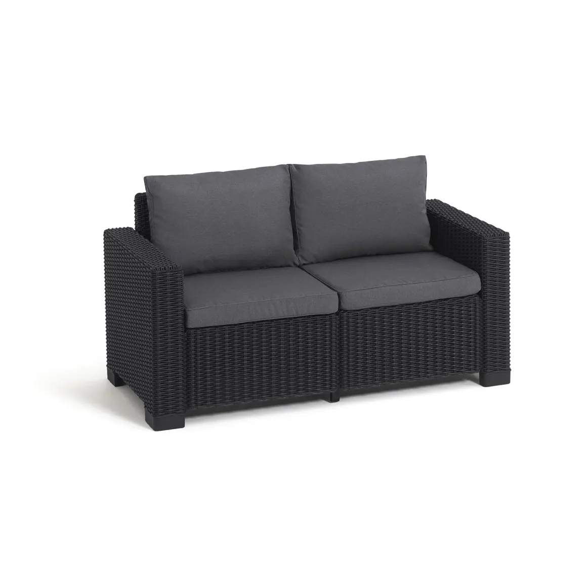 Divano da esterno Roberval, 141x68 h72 cm, Antracite