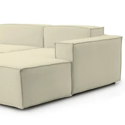 Divani Fissi Con Penisola|Salotto > Dmora Divano design 240x170x70h cm - Ameli Beige