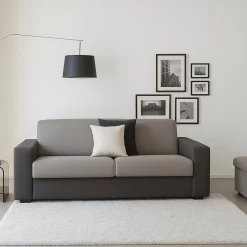 Divani Fissi 2 Posti|Salotto > Dmora Divano elegante grigio e antracite 180x95x90h cm - Cianite Grigio, Grigio Antracite