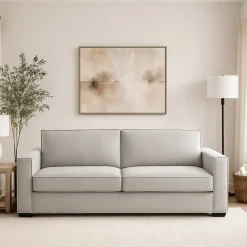 Divano elegante grigio 200x95x90h cm - Eletta