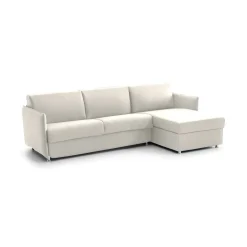 Divani Angolari|Divani Fissi Con Penisola > Dmora Divano Fisso con Penisola Sfoderabile Reversibile 260x160 cm, Idrorepellente Multiposizione Made in Italy - Posina Beige
