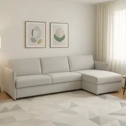 Divani Angolari|Divani Fissi Con Penisola > Dmora Divano Fisso con Penisola Sfoderabile Idrorepellente Multiposizione 280x160 cm, Lavabile Made in Italy - Vigonovo Grigio Chiaro