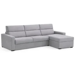 Divani Angolari|Divani Fissi Con Penisola > Dmora Divano Fisso con Penisola Sfoderabile Reversibile 285x160 cm, Idrorepellente Multiposizione Made in Italy - Ceto Grigio