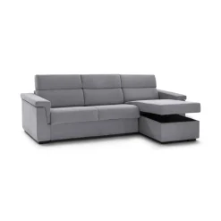 Divani Fissi Con Penisola > Dmora Divano Fisso con Penisola Sfoderabile Reversibile 260x160 cm, Idrorepellente Multiposizione Made in Italy - Posina Grigio Tortora