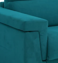 Divano Fisso 2 Posti Azzurro