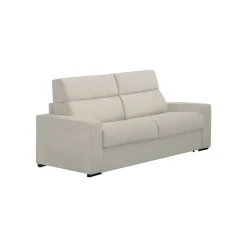 Divano Fisso 2 Posti Beige Sfoderabile Idrorepellente 180x95x100h cm, Lavabile Made in Italy - Vialfre