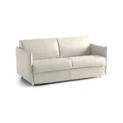 Divani Fissi 3 Posti > Dmora Divano Fisso 3 Posti Sfoderabile Lavabile 200x95 cm, Braccioli Made in Italy - Severo Beige