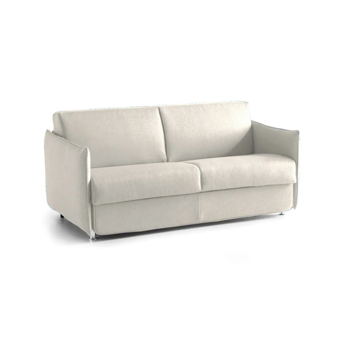 Divani Fissi 3 Posti > Dmora Divano Fisso 3 Posti Sfoderabile Lavabile 200x95 cm, Braccioli Made in Italy - Severo Beige