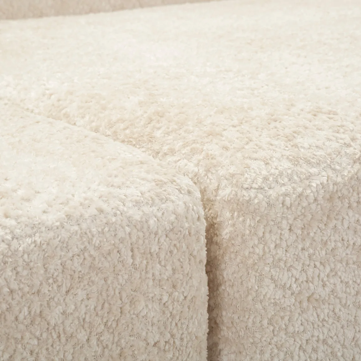 Divani Fissi 2 Posti > Dmora Divano Fisso 2 Posti Bianco Crema oro Effetto Velluto Trapuntato Cuscini Inclusi 130x83x91h cm, Braccioli - Diskit Oro, Bianco Crema
