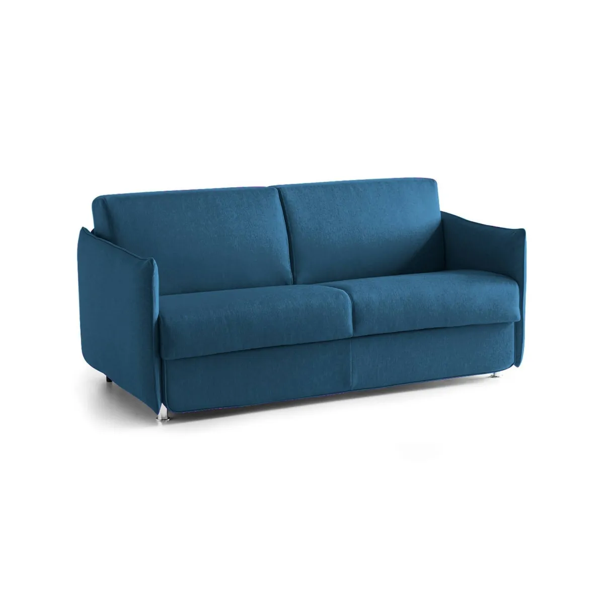 Divani Fissi 3 Posti > Dmora Divano Fisso 3 Posti Sfoderabile Lavabile 200x95 cm, Braccioli Made in Italy - Severo Blu