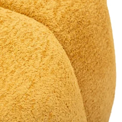Divani Fissi 2 Posti > Dmora Divano Fisso 2 Posti Posti a Sedere 2 Materiale Struttura in Legno Nobilitato 82x58x147h cm, Altezza Seduta 40 cm - Alchi Giallo Senape