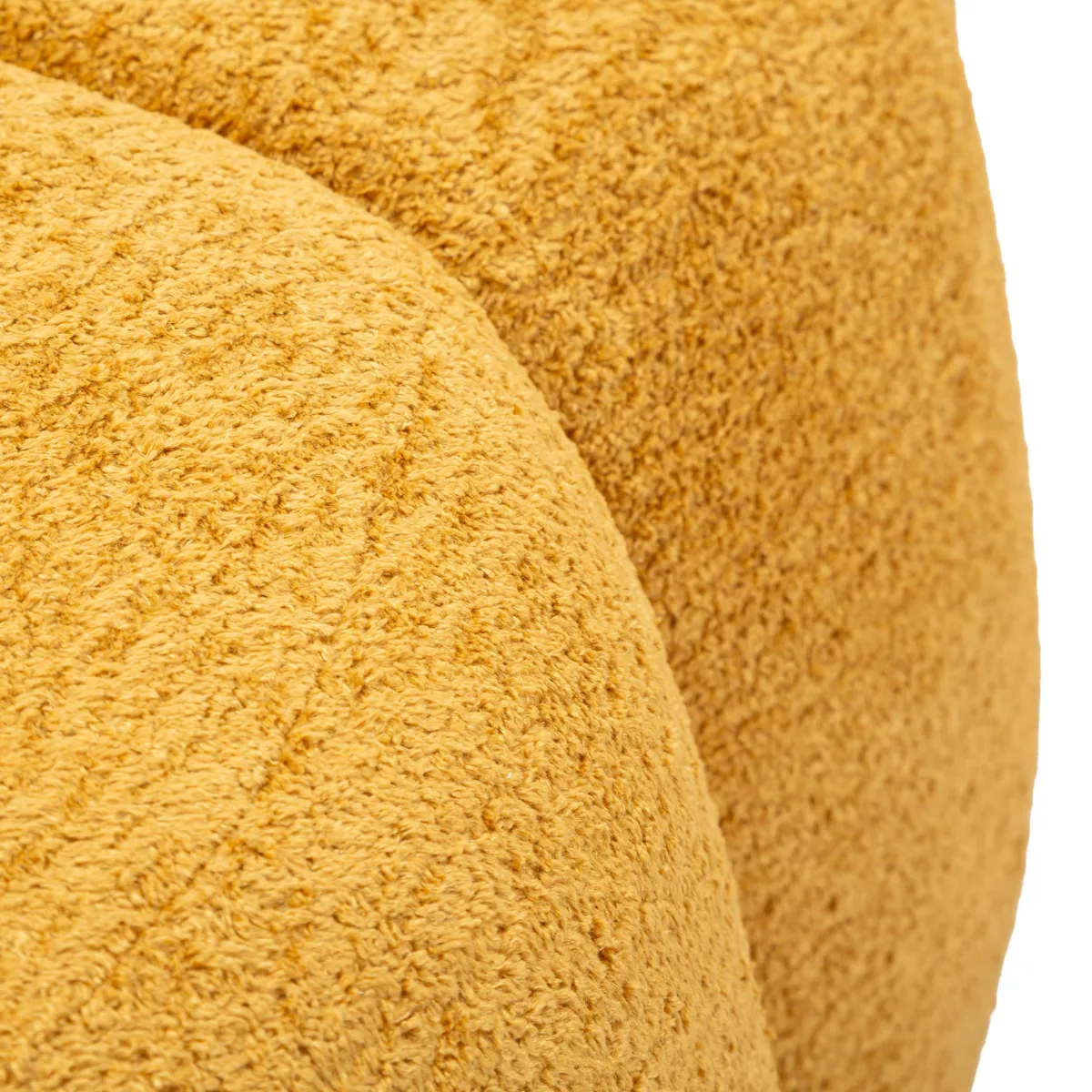 Divani Fissi 2 Posti > Dmora Divano Fisso 2 Posti Posti a Sedere 2 Materiale Struttura in Legno Nobilitato 82x58x147h cm, Altezza Seduta 40 cm - Alchi Giallo Senape