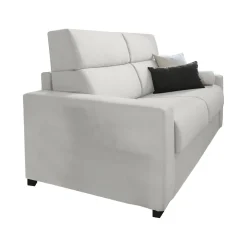 Divani Fissi 3 Posti > Dmora Divano Fisso 3 Posti Sfoderabile Lavabile 225x95 cm, Braccioli Made in Italy - Cantu Grigio Chiaro