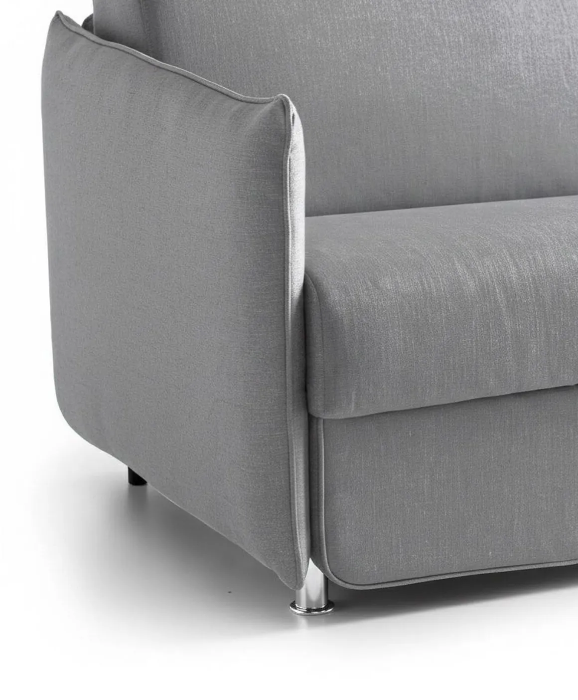 Divani Fissi 2 Posti > Dmora Divano Fisso 2 Posti Sfoderabile Idrorepellente 180x95x100h cm, Lavabile Made in Italy - Vialfre Grigio