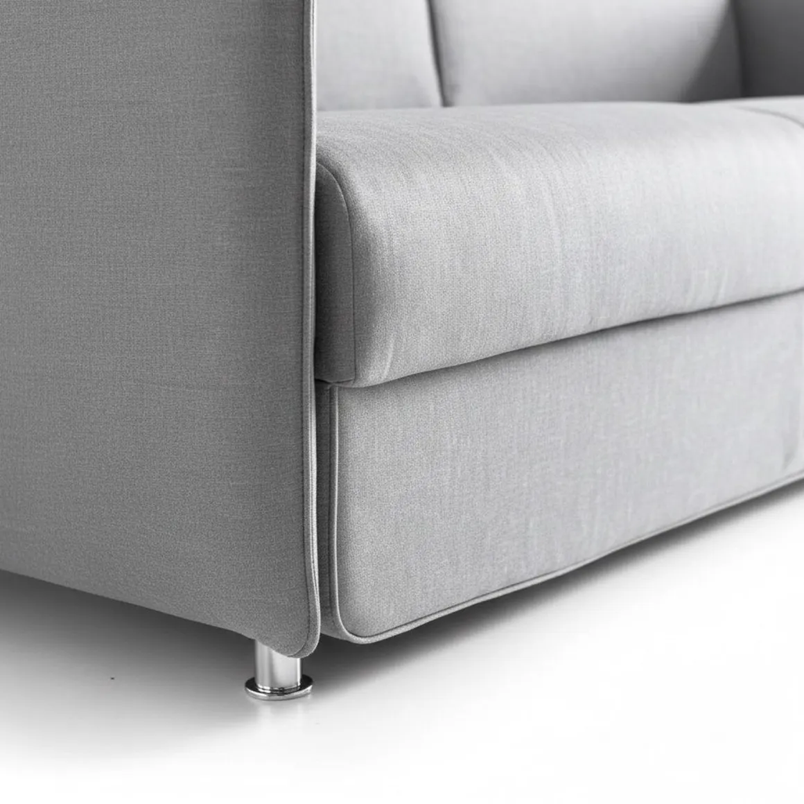 Divano Fisso 2 Posti Grigio Sfoderabile Idrorepellente 180x95x90h cm, Lavabile Made in Italy - Varedo