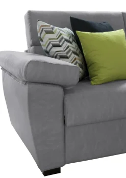 Divani Fissi 2 Posti > Dmora Divano Fisso 2 Posti Sfoderabile Idrorepellente 200x95x100h cm, Lavabile Made in Italy - Letino Grigio