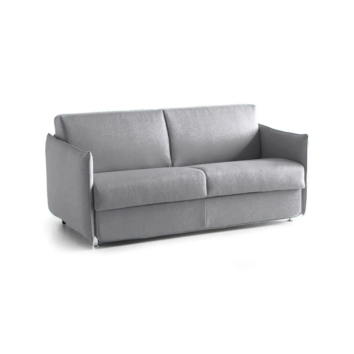 Divani Fissi 3 Posti > Dmora Divano Fisso 3 Posti Sfoderabile Lavabile 200x95 cm, Braccioli Made in Italy - Severo Grigio