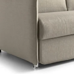 Divani Fissi 2 Posti > Dmora Divano Fisso 2 Posti Sfoderabile Idrorepellente 180x95x100h cm, Lavabile Made in Italy - Vialfre Grigio Tortora