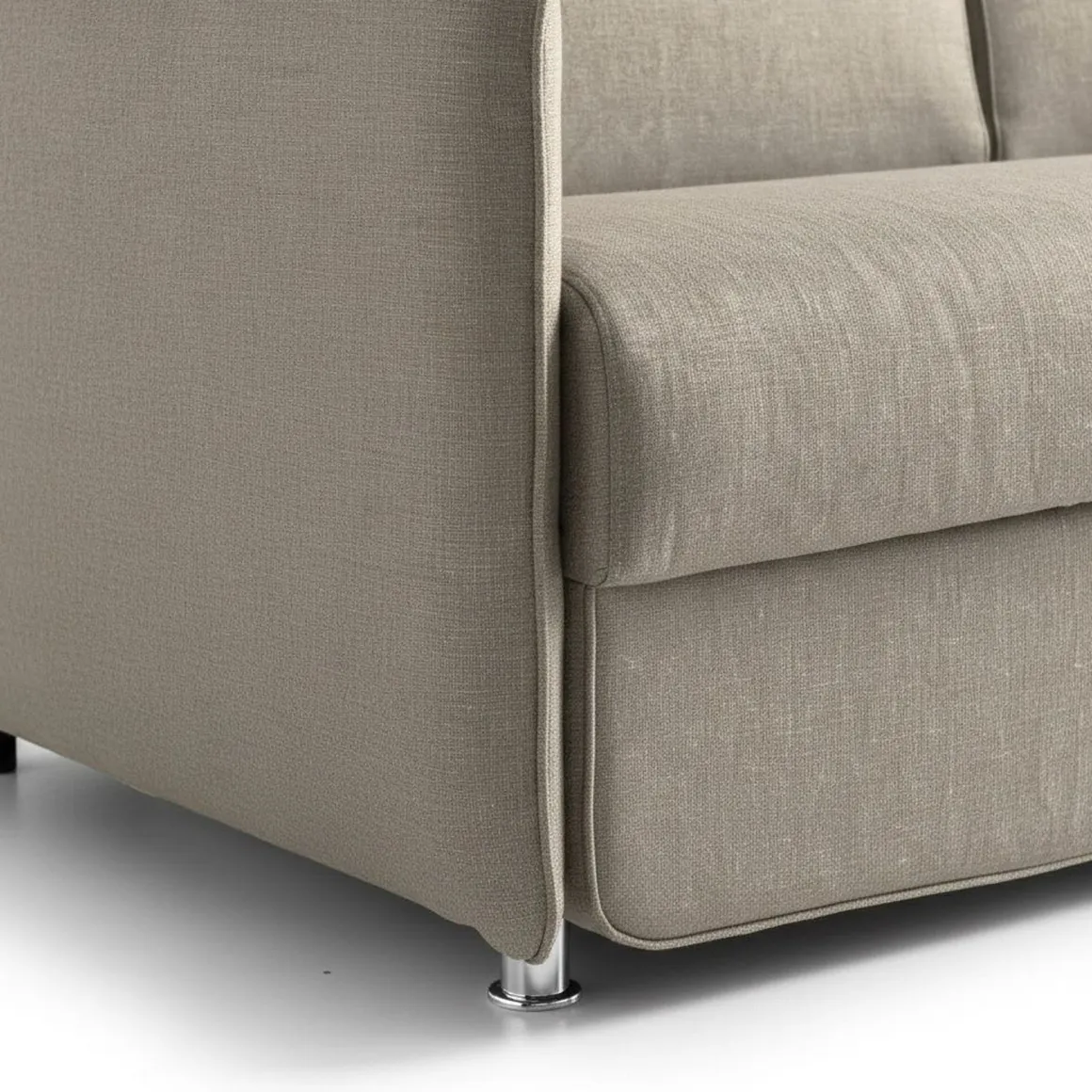 Divani Fissi 2 Posti > Dmora Divano Fisso 2 Posti Sfoderabile Idrorepellente 180x95x100h cm, Lavabile Made in Italy - Vialfre Grigio Tortora