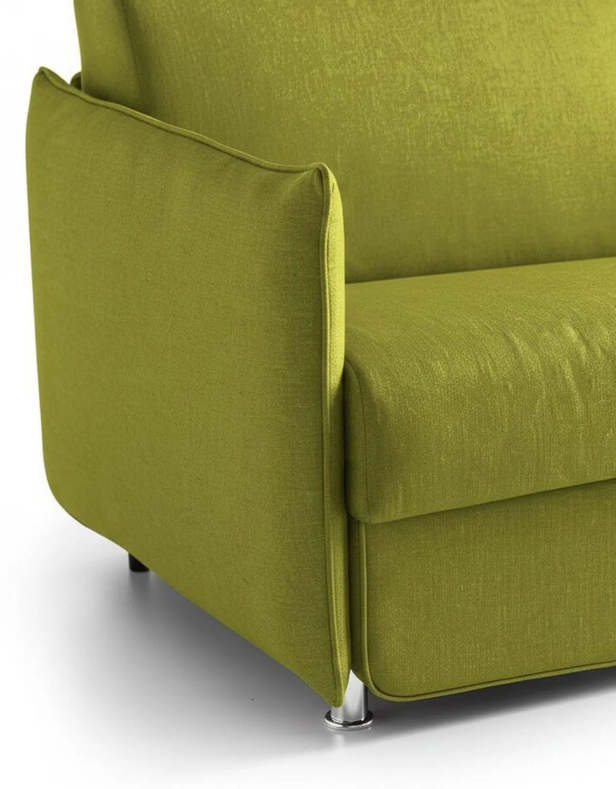 Divani Fissi 2 Posti > Dmora Divano Fisso 2 Posti Sfoderabile Idrorepellente 160x95x90h cm, Lavabile Made in Italy - Monleale Verde