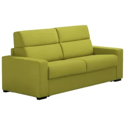 Divano Fisso 2 Posti Verde Sfoderabile Idrorepellente 180x95x100h cm, Lavabile Made in Italy - Vialfre