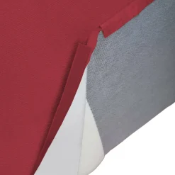 Divano in legno e ferro rivestito in tessuto rosso 300x170x70h cm - Ananas