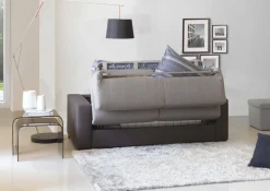 Divano letto angolare grigio e antracite 280x95cm - Aika