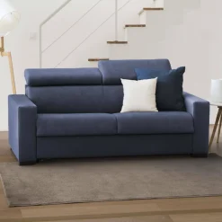 Divani Letto 2 Posti|Salotto > Dmora Divano letto apertura girevole 160x95cm - Alinia Blu