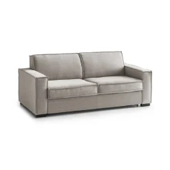 Divano letto apertura girevole tortora 180x95cm - Alisa