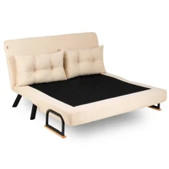 Divano letto comodo crema 133x78cm - Calvin