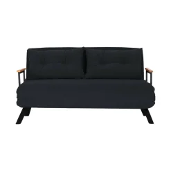 Divano letto comodo nero 133x78cm - Calvin