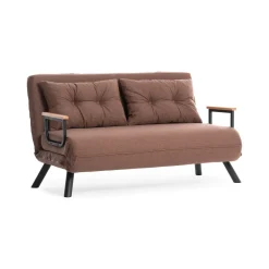 Divano letto comodo sabbia 133x78cm - Calvin