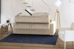 Divano letto compatto beige 260x95cm - Aloet