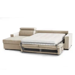 Divano letto compatto beige 260x95cm - Aloet