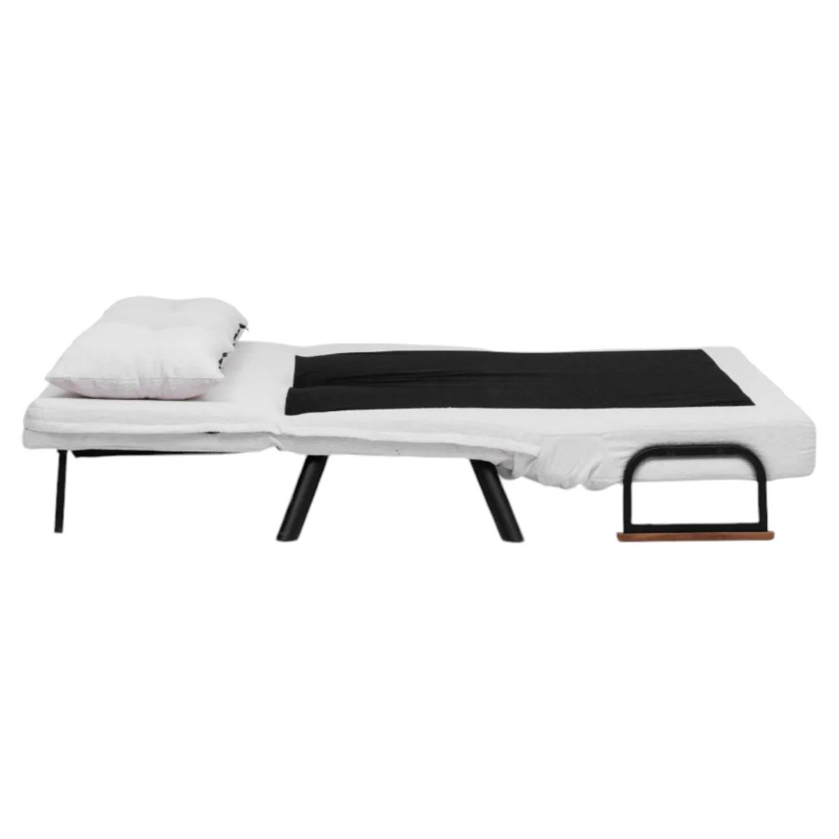 Divani Letto 2 Posti|Divano Contenitore Letto > Dmora Divano letto compatto 133x78cm - Calvin Bianco