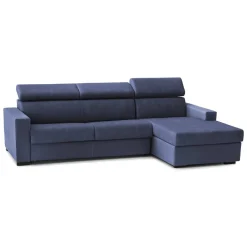 Divani Letto Con Penisola|Salotto > Dmora Divano letto compatto 280x95cm - Achico Blu