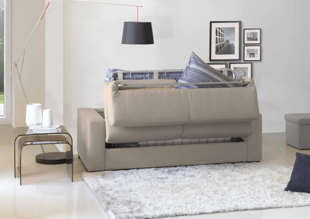 Divani Letto Con Penisola|Salotto > Dmora Divano letto compatto tortora 280x95cm - Allevatore Grigio Tortora
