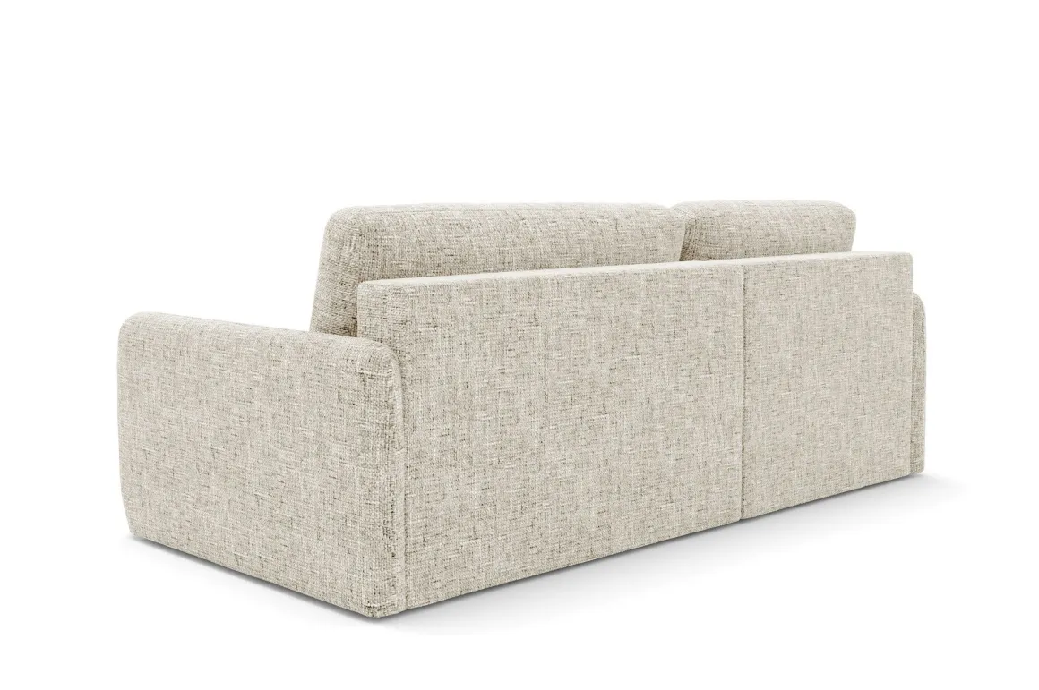 Divani Angolari|Divani Letto Con Penisola > Dmora Divano Letto con Penisola Contenitore Reclinabile 229x148 cm, Cuscini Sfoderabili - Rezzo Beige Chiaro